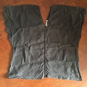 Black Crane Ginkgo Top